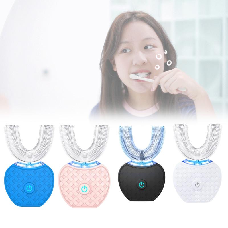 Ultrasonic Pro Sonic Toothbrush U Shaped 360 Bristles Rechargeable Waterproof