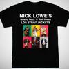 Nick Lowe with Los Straitjackets T Shirt Black Cotton S 3XL