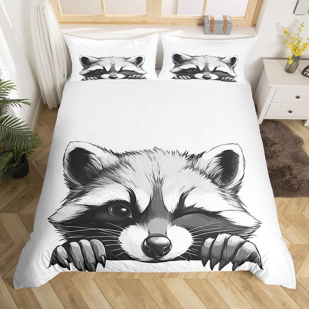 Comforter Raccoon Galaxy Bedding Set Queenstarry Sky Comforter Set For Child Teen Roomwild Animal Ferret