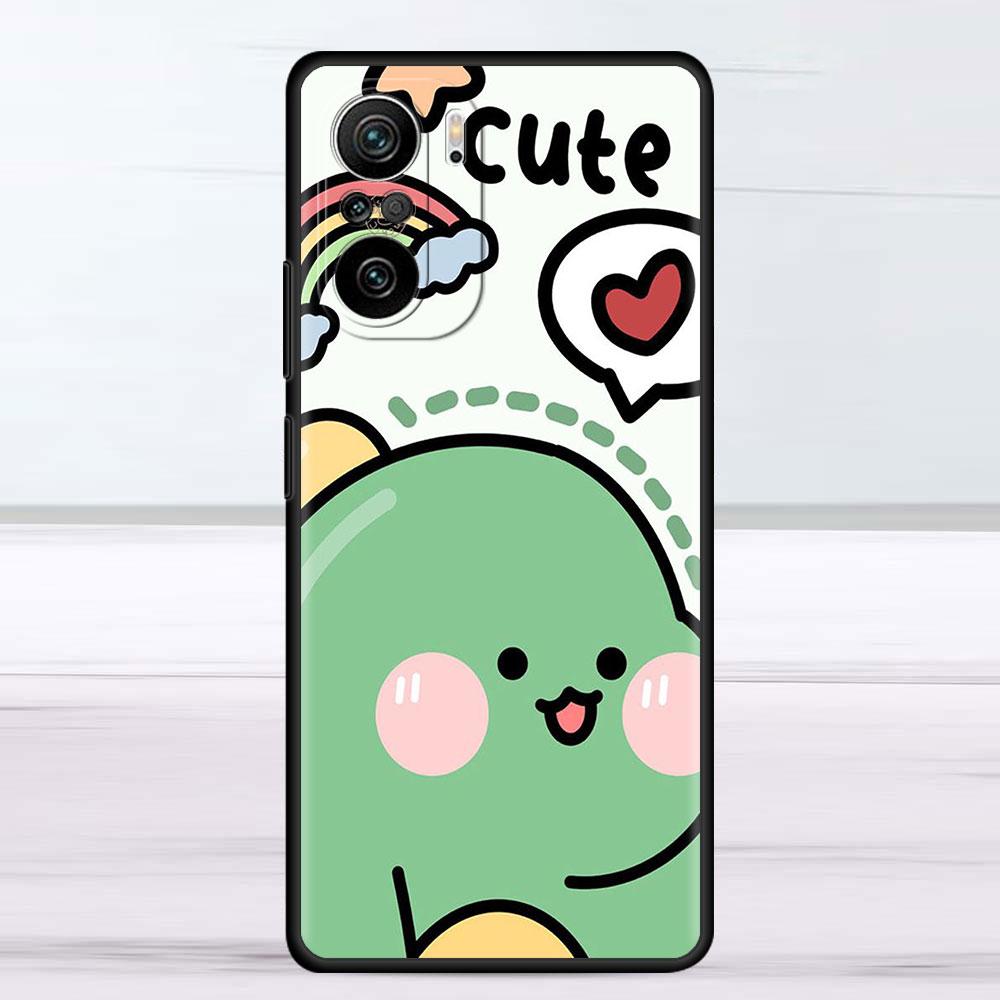 Case For Xiaomi Redmi Note 11 9S 10 9 8 7 9A 9C 9i K40 8T 10C 9T K50 Silicone Phone Shell Dinosaur Cartoon