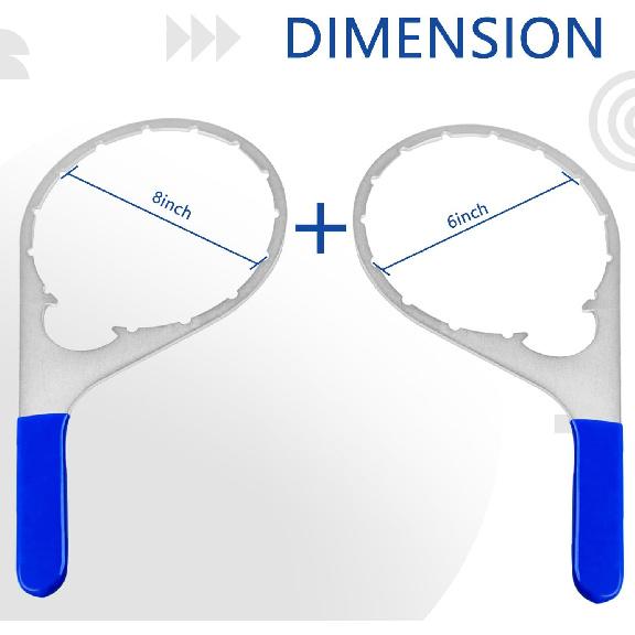 6 Inch & 8 Inch Colar/Vent Cap Fuel Filter Wrench For 380134 382 & 482 483 782 Compatible With Detroit Diesel Truck Engines, Navistar Engines Diesel