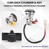 Car Lock Cylinder & Key For Mitsubishi Pajero Shogun Montero MK2 V31 V32 MR259744