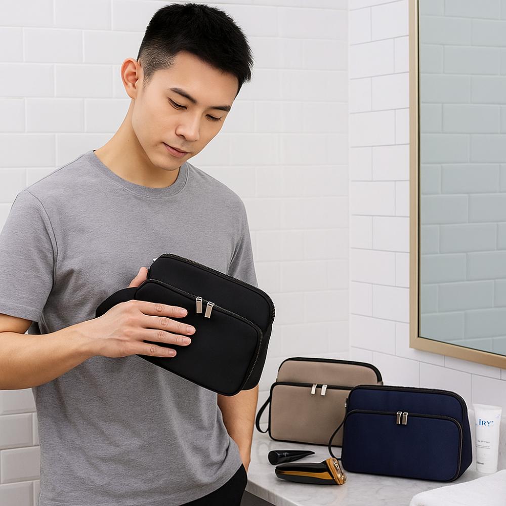 Waterproof Toiletry Bag for Men Dry Wet Separation Sundries Storage Bag  Gift