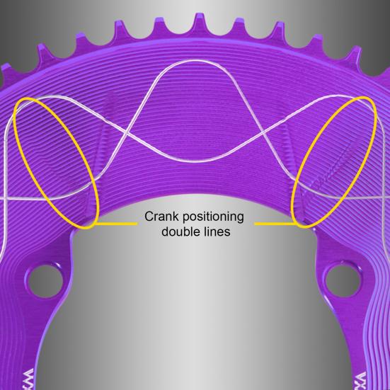 Motor Sprocket Heavy Duty Aluminum Alloy Chainring 40T To 58T Waterproof Rustproof Tooth Disc Replacement for Road Bike
