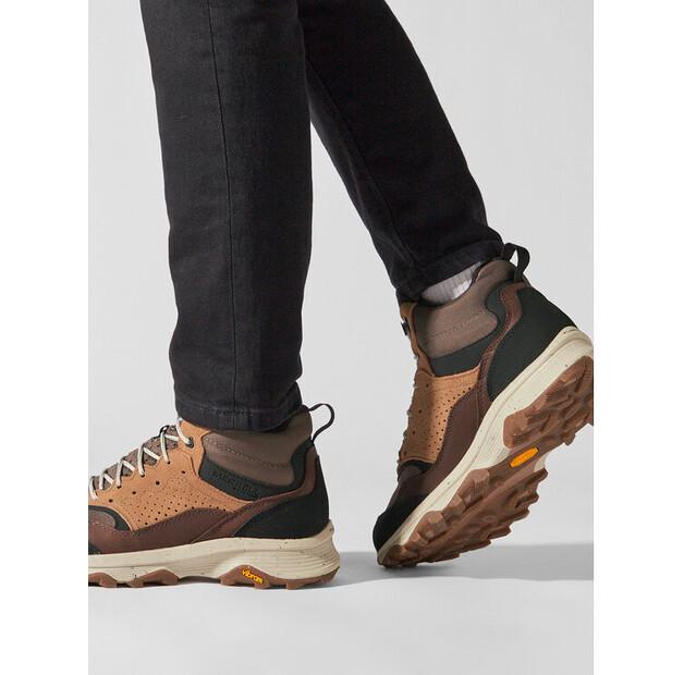 Мужские кроссовки Merrell Speed solo mid wp j004533 коричневые