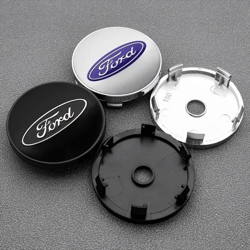 Car Sticker 2026 Ford New 2025 Hot 4PCS 56mm 60mm ABS Wheel Center Caps for Ford Ranger Focus Kuga Mustang MK2 MK3 Hub Cover Bad