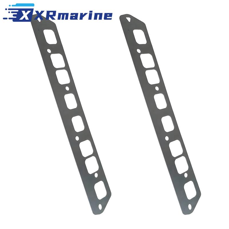 2 PCS Exhaust Intake Manifold Gasket 17304 For Volvo Penta 3853256 MerCruiser 27-815528 GM 3.0L and OMC 03853256 Sierra 18-0680