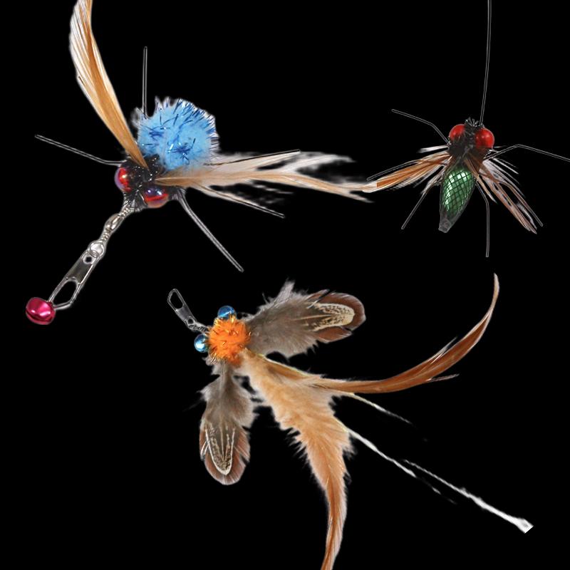 FUKA Simulation Insect Cat Teaser Wand Replacement Heads