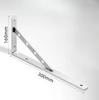3mm 90° Stainless Steel Corner Bracket - Heavy Duty Wall Support for Shelves Partitions Triangular Layer Board Bracket organizer