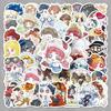 50pcs Q Version Identity V Creative Game Stickers for Notebooks & Suitcases.