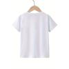 European Sizes Girls' Stylish Round Neck T-Shirt