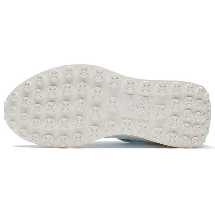 Li Ning Fangyuan Classic Low top Sports Casual Shoes Women's White Blue AGCS018-3