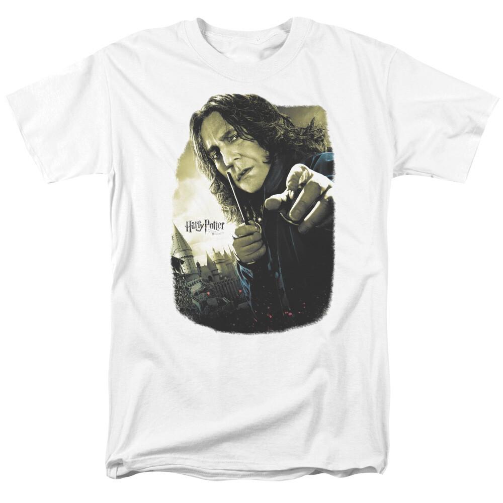 Harry Potter Snape Poster T Shirt Mens Licensed Wizard Movie Tee Hogwarts White XXXL