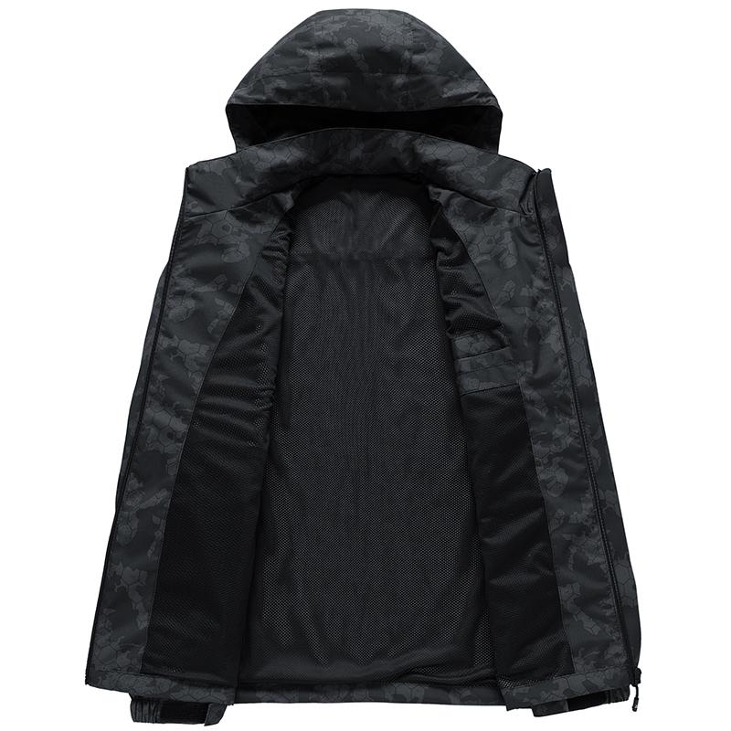 Männer Outdoor Wandern Jacken Wasserdicht Mit Kapuze Windjacke Mantel Männer Frühling Herbst Neue Casual Jacke Männer 5XL