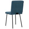 Dining Chairs 4 Pcs Blue Velvet