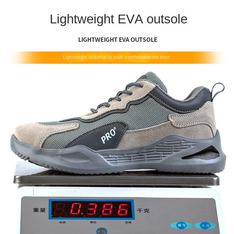 Labor Insurance Shoes, Smash-proof and Puncture-proof, Leather Soft-soled Steel Bag Head, Work Shoes, Safety Shoes