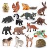 Forest Animal Pvc Miniature Models For Cake Decor And Nature Scene Figurines