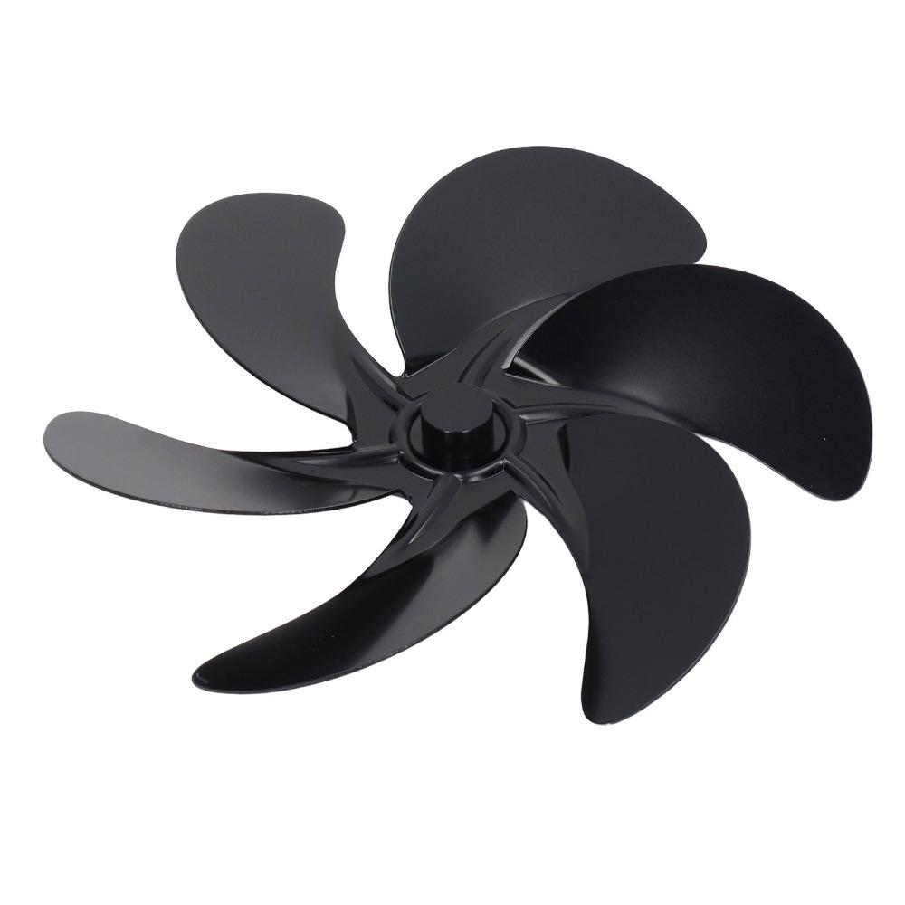 Aluminum Alloy Fireplace Fan Blades 6-Blades Fireplace Fan Replacement Fireplace Burner