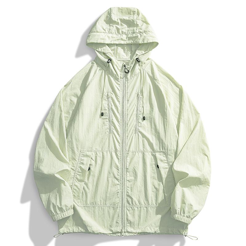 Sommer Eis Seide Kühl Sonnenschutz Jacke, Kragen Jacke, Herren Freizeit Leichter Mantel