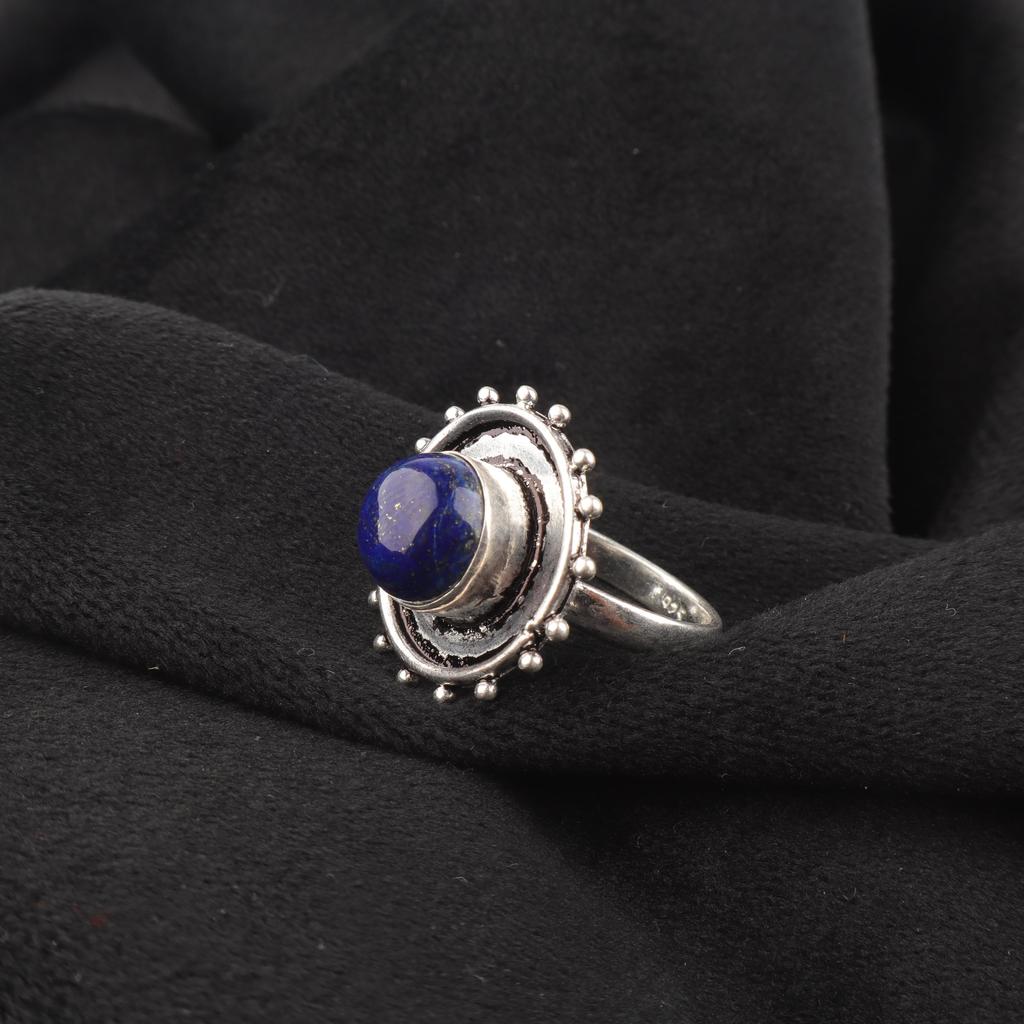 Lapis Lazuli Gemstone Jewelry, 925 solid Sterling Silver Ring, Handmade Gorgeous Silver Ring, Amazing Lapis Lazuli Silver Ring For Her