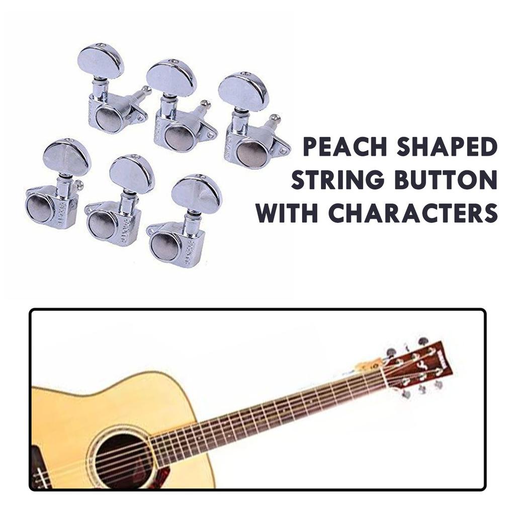 Buy MIU Peach Shaped String Button Zinc Alloy A Metal Semicircular Head Guitar Tuner Acoustic