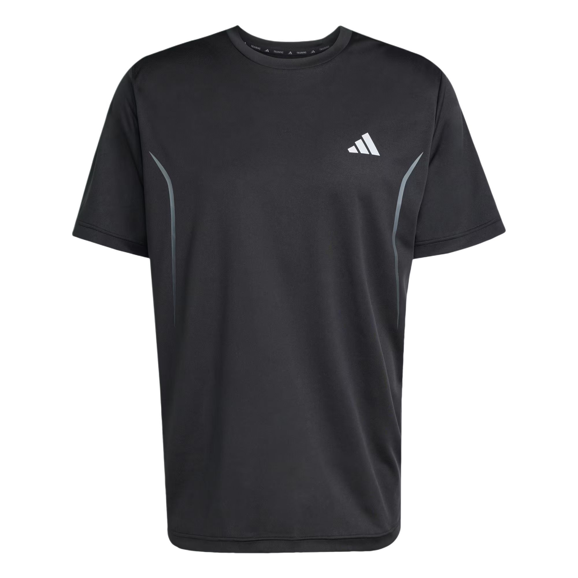 Adidas T Shirts Men s Black Crew Neck Moderate Straight Fit JZ8488 2XL