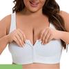 Soft Cotton Thin Cup Front Button Underwear Lace Underwire Vest Style Oversized Bra Women's Lightweight… More