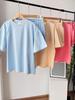 Women's 2026 Spring Summer Cotton T-Shirt and Shorts Set Crew Neck Loose Pullover Casual Two Piece Outfit