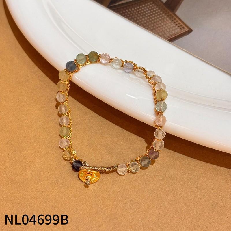 Handmade Floral Pearl Bracelet Women With Freshwater 18K Gold Plated Alloy Sweet Elegant Jewelry Accessory