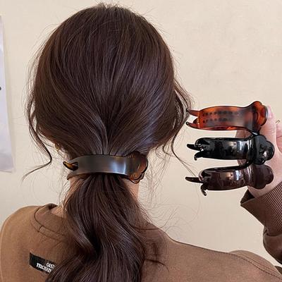 New High Ponytail Hair Clips for Women High End Simple Feel Featuring Back Head Clip Vertical Duckbill Clip Hair Accessory