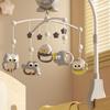 Infant Bedside Music Toy With Ceiling Light Show Auto Spin Mobile Built In Lullabies Wireless Remote For Newborns