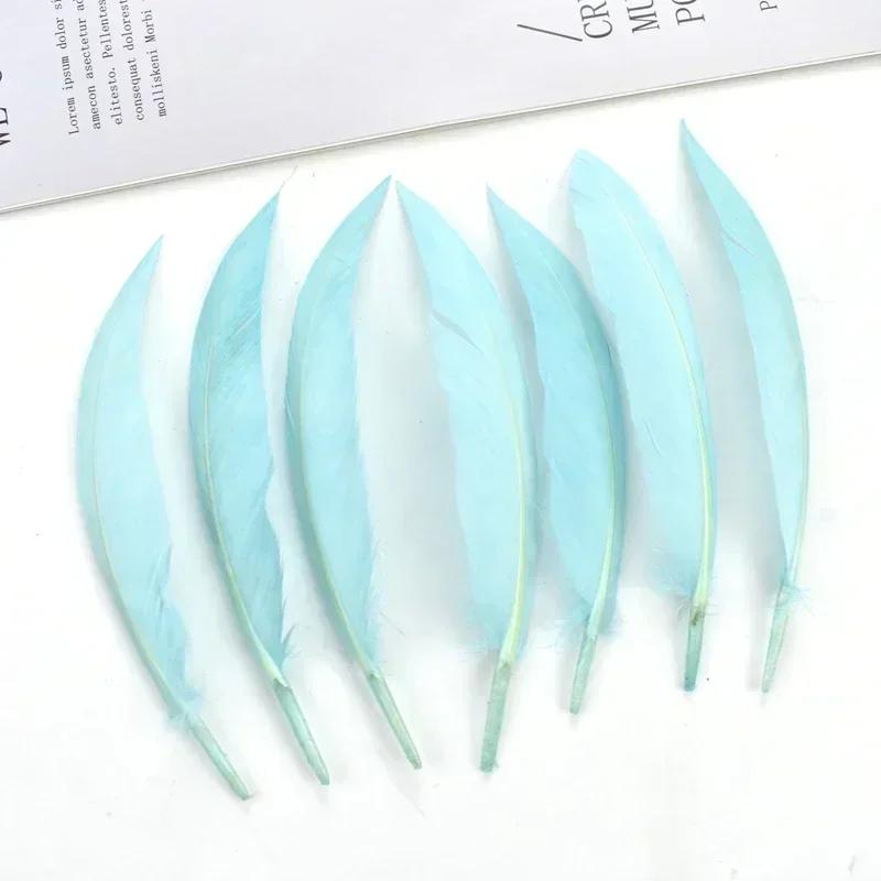 Curved Bent Duck Feathers for Crafts Dream Catcher Goose Wing Feather Decor Jewelry Making Carnaval Handicraft Party Accessories