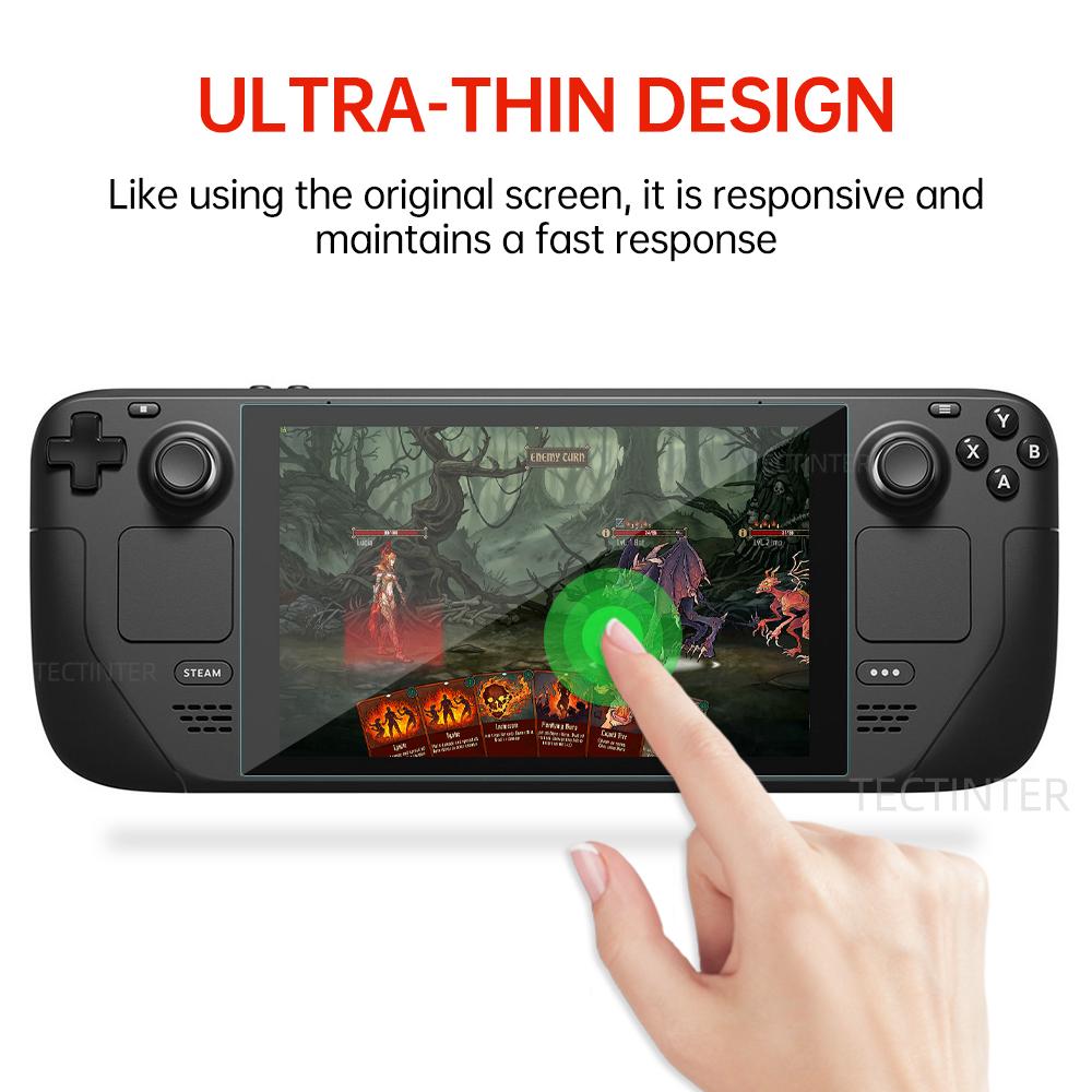 Anti-Scratch Screen Protector Guard Film For Valve Steam Deck Game Console 9H Premium Tempered Glass For Steam Deck Accessories