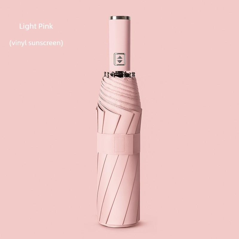 Fully Automatic Folding Umbrella for Women, Large Size, Sturdy, Dual-Use for Sun and Rain, Suitable for Men and Students, Reinforced and Thickened
