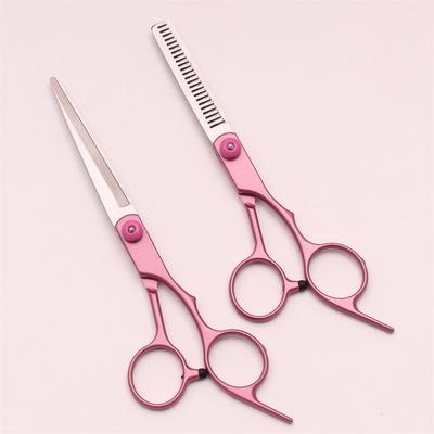Hair Cutting Scissors 6" Japan Stainless Steel Hairdressing Scissors Thinning Shears Hair Scissors Set Styling Tool