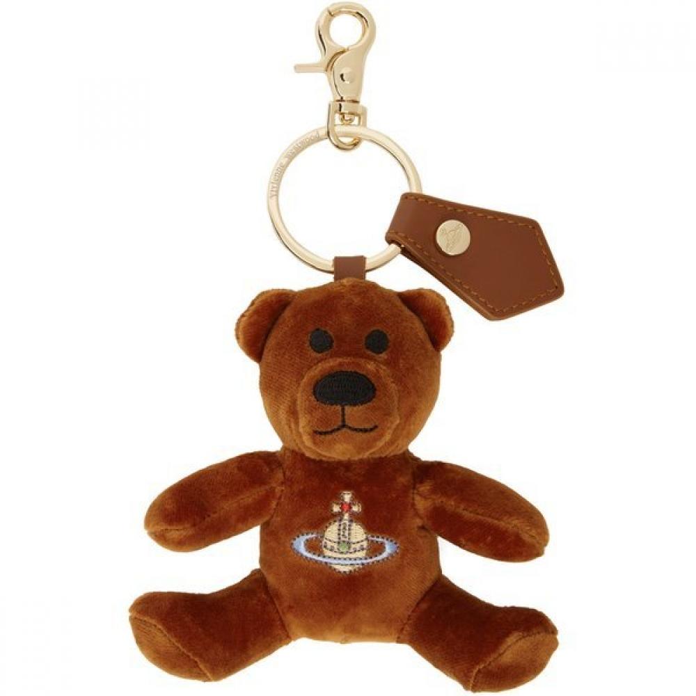 

Vivienne Westwood 25ss Embroidered Logo Teddy Bear Key Ring 82120005u W00zl F410