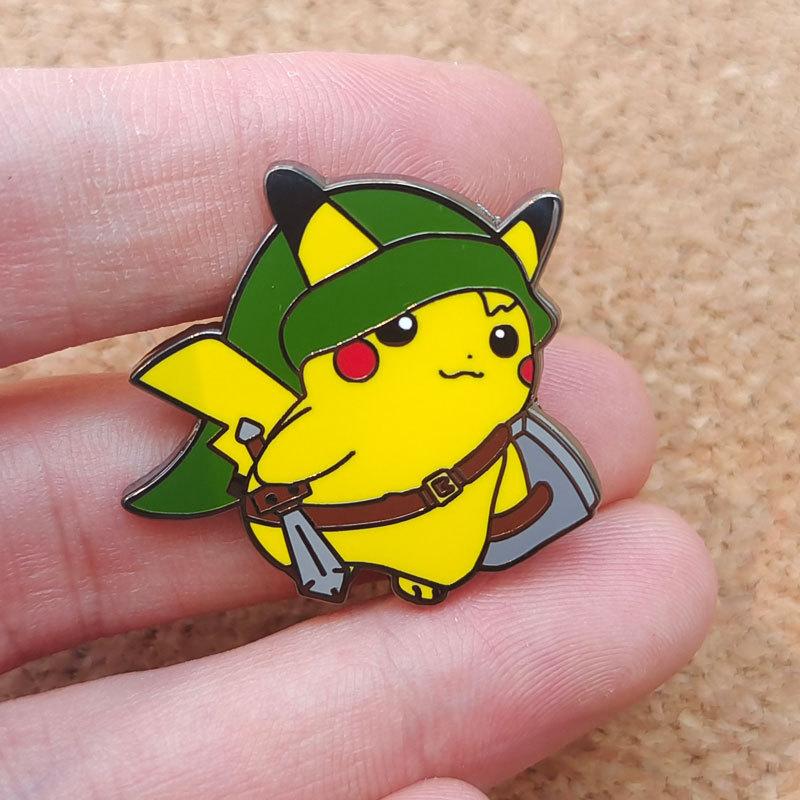 Pikachu Anime Brooch For Backpacks Enamel Pin Metal Brooch Pin For Women Badges Pin Brooches Jewelry Accessories