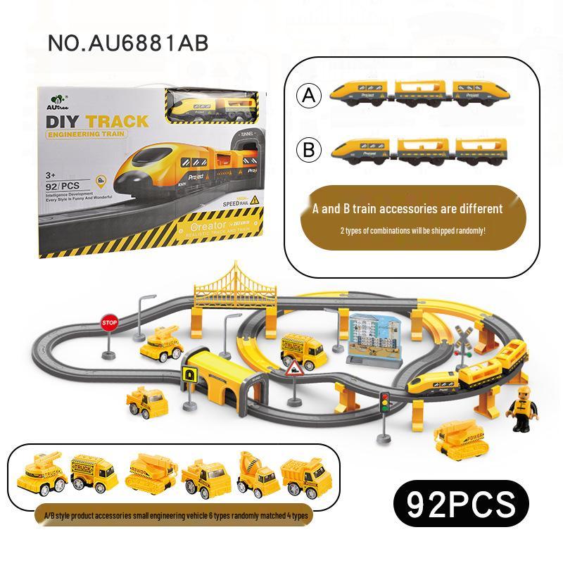 Магнитный набор железнодорожных путей: Сделай сам Детские развивающие строительные блоки и игрушки