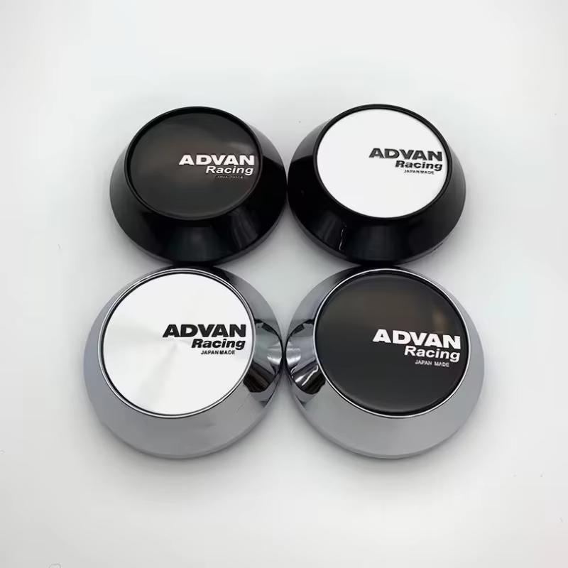 ASS1 4pcs/lot 60mm 64mm 65mm 68mm 69mm ADVAN Racing Car Wheel Center Hub Caps Wheel Center Cap Decoration Auto Styling Rim Hub Cap