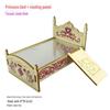 Solid Wood Hamster Climbing Frame Car House with Stairs and Platform Nest Fence for All Seasons.