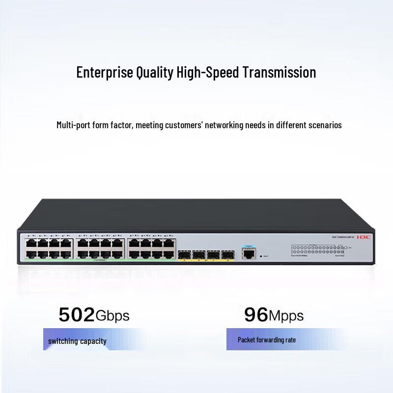 

H3C S1850V3-28P-EI 24-Port 4-Fiber Gigabit Managed Enterprise Switch