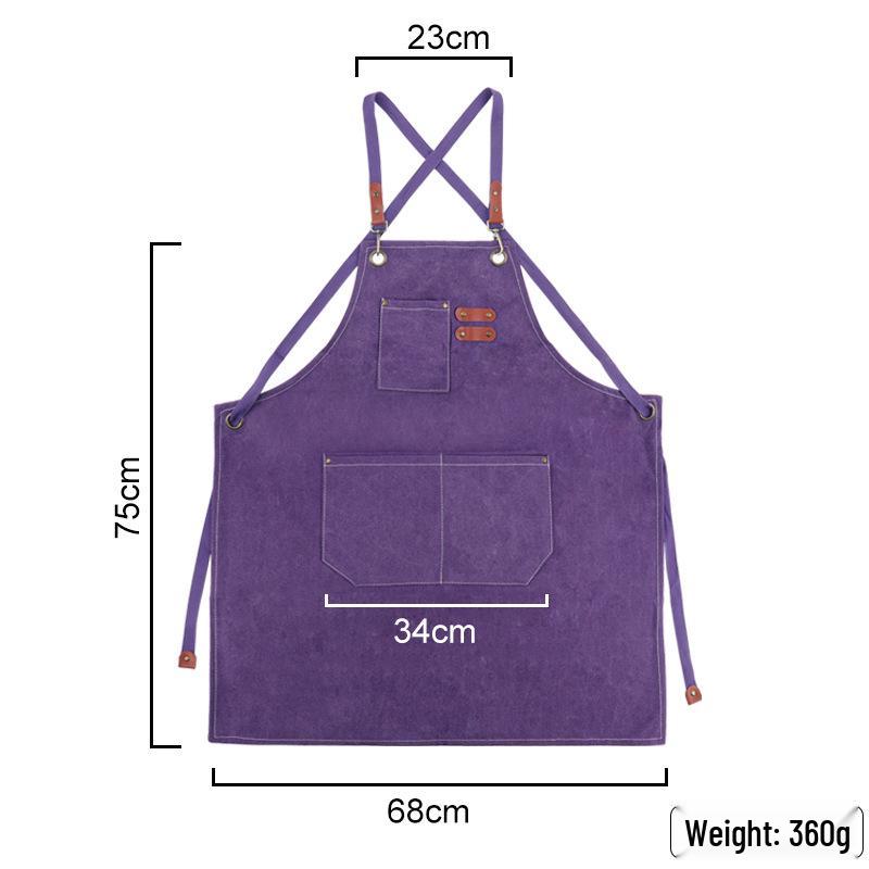Breathable Waterproof Canvas Apron for Eyelash Extensions and Manicures