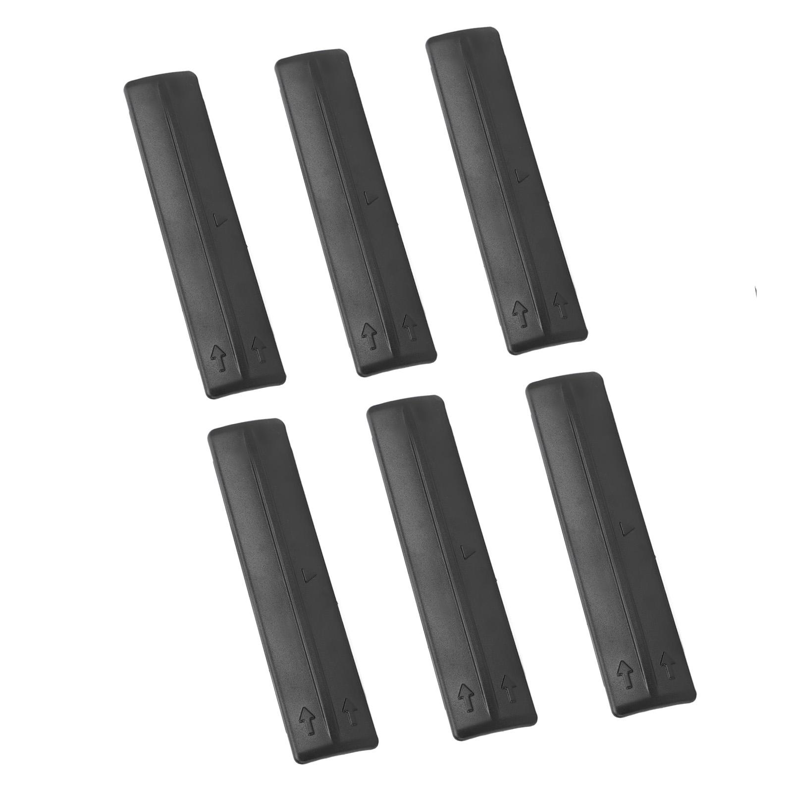 Jeu de 6 Clips de Garniture de Moulage pour Cache de Retrait de Barre de Toit Haute Résistance ABS pour 20072014