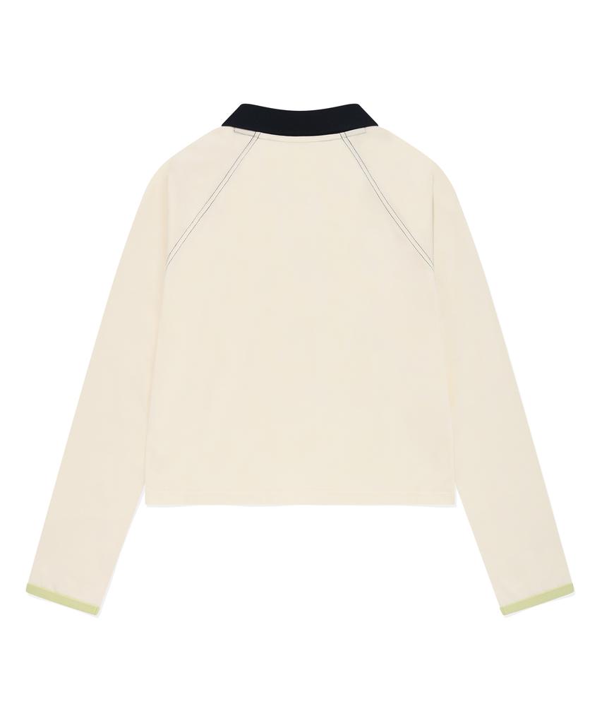 COVERNAT WOMAN Track Long Sleeve Ivory