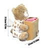 Cute Car Trash Can 2-in-1 Cute Plush Bear Multifunctional Automotive Organizer Truck Trash Can For Home Desk Table Bedside