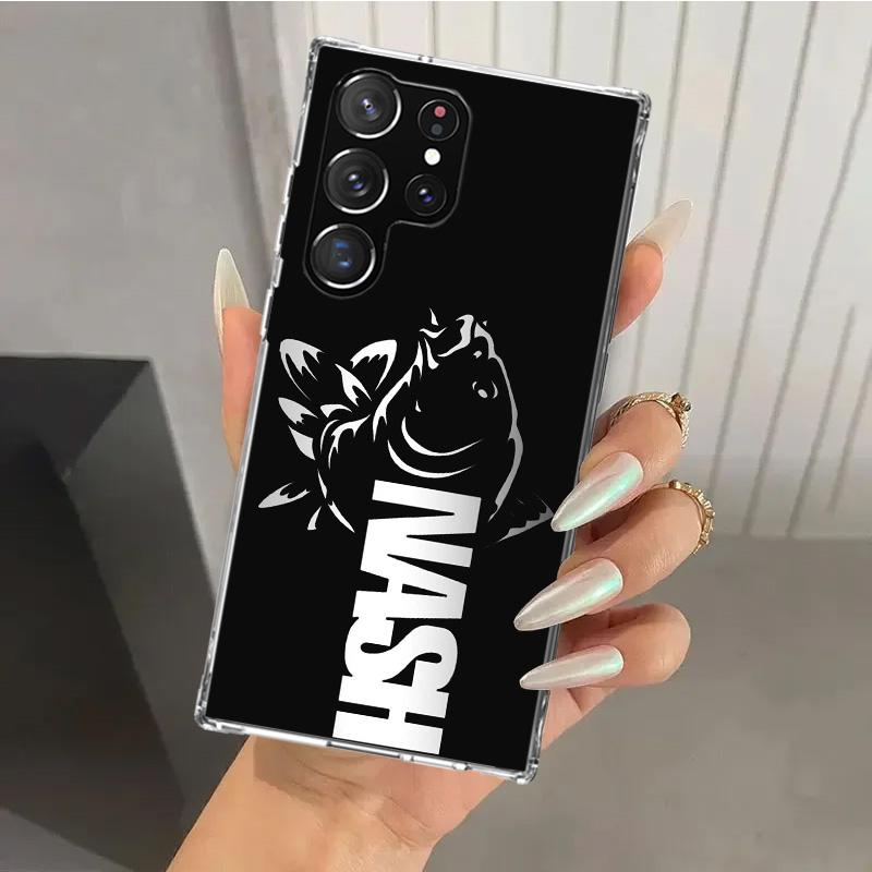 Nash Fishing Art Phone Case for Samsung Galaxy S26 S24 S23 Ultra S25 Edge S22 S21 Plus S20 FE + Soft Print Shell Funda Galaxy S2