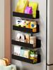4pcs Magnetic Organizer Halloween Home Kitchen Fridge Laundry Room Side Hanging Kitchen Home Organization Storage Supplies