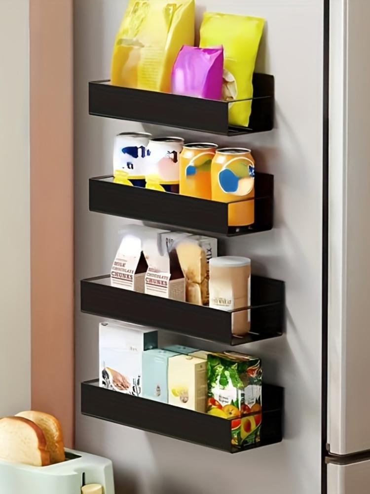 4pcs Magnetic Organizer Halloween Home Kitchen Fridge Laundry Room Side Hanging Kitchen Home Organization Storage Supplies