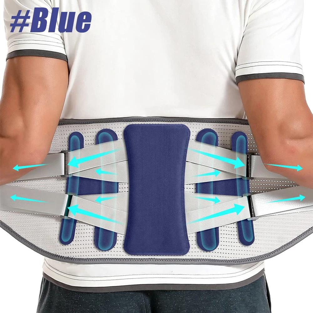 Lower Back Support With Ergonomic Lumbar Pad For Spinal Alignment Sciatica Scoliosis And Herniated Discs - Waist Brace Men Women