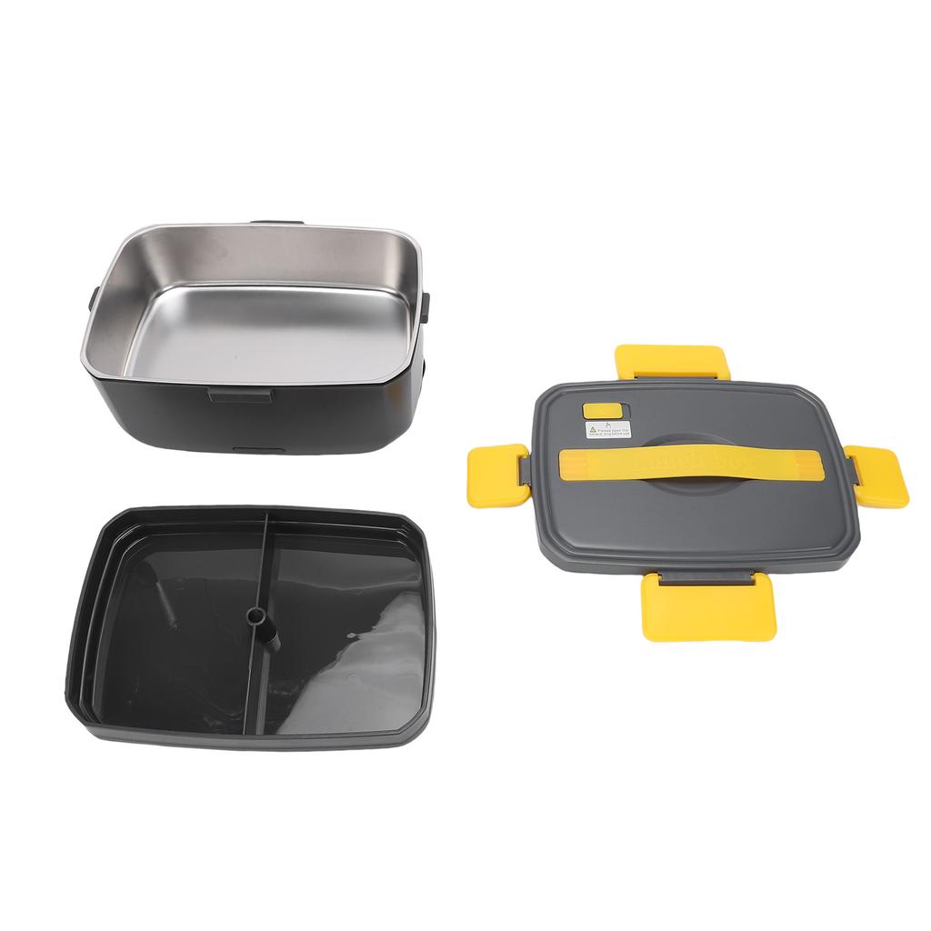 Electric Lunch Box 3L Double Layer SUS304 Liner Dishwasher Safe Portable Food Warmer for Home Car Office Travel Cooking